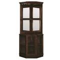 Ram Game Room 26 X 26 X 80 In. Corner Bar Cabinet - Cappuccino BRCB4 CAP